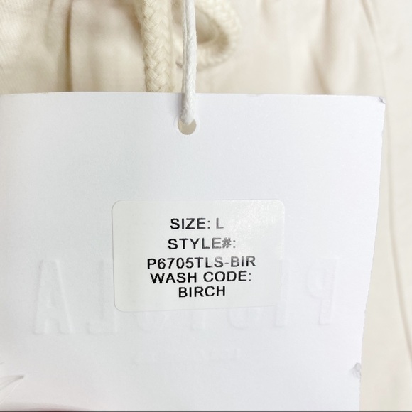 Stitch Fix l Pistola Crop Drawstring Straight Pant in Birch, Large - Picture 5 of 7